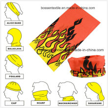 Рекламная многофункциональная спортивная повязка на голову из микрофибры индивидуального дизайна